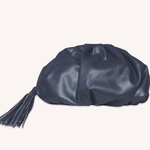 NEW Rebecca Minkoff Leather Clutch - Dark Navy